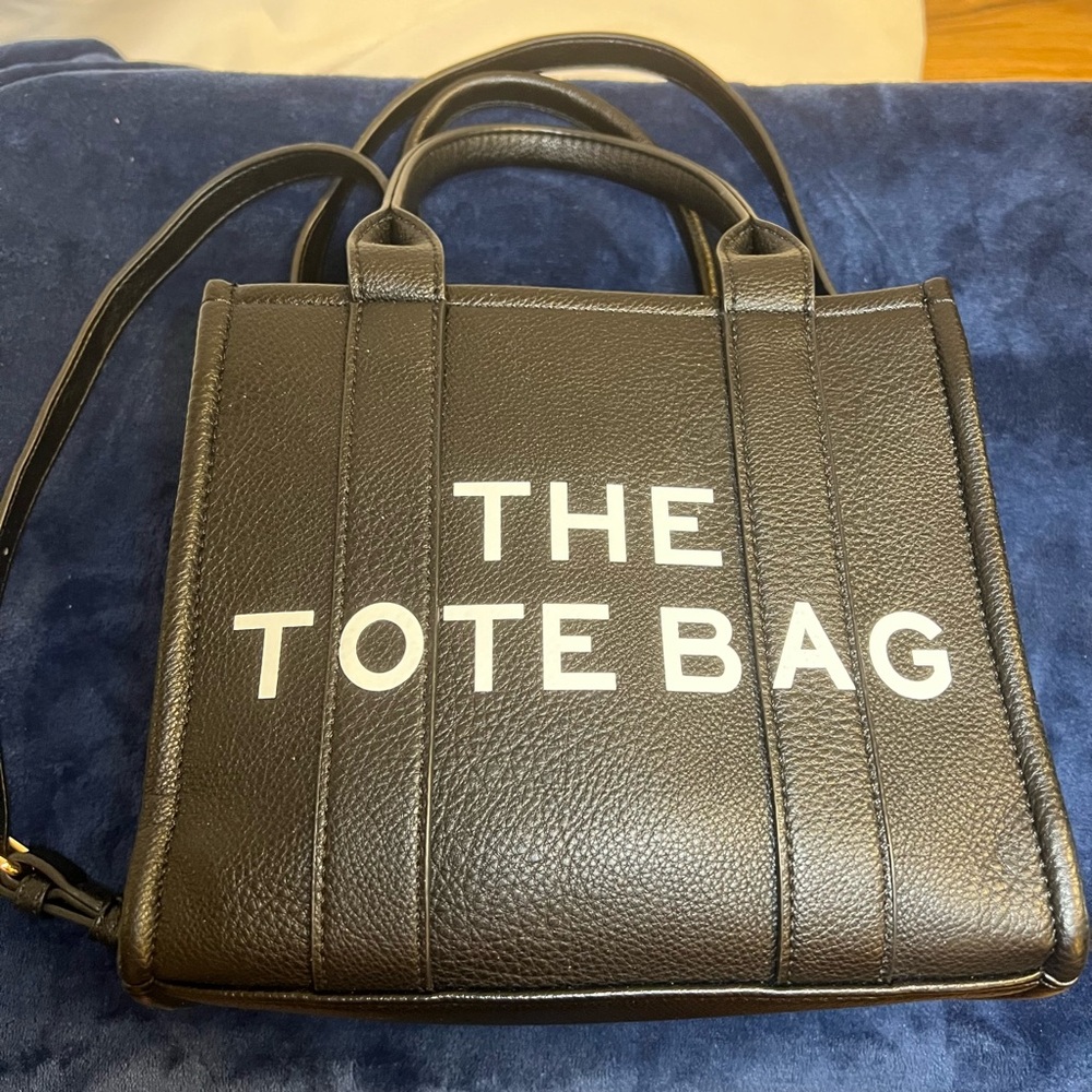 THE TOTE BAG, black, 9x9x5, like new